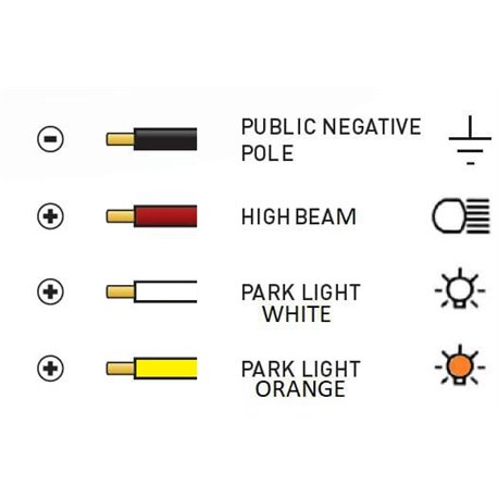 Lampa robocza długa LED, 210W 17640lm prostokątna, 12/24V, biała/pomarańczowa, 1007.1x40x54.4 mm z wtyczką Deutsch, Combo, łukow