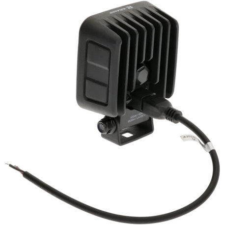 Lampa robocza LED, kwadratowa 60W 6600lm 12/24V, biała, 92x109.5x51.1 mm światło rozproszone z wtyczką Deutsch, 12 LED