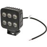 Lampa robocza LED, kwadratowa 60W 6600lm 12/24V, biała, 92x109.5x51.1 mm światło rozproszone z wtyczką Deutsch, 12 LED