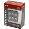 Lampa robocza LED, kwadratowa 60W 6600lm 12/24V, biała, 92x109.5x51.1 mm światło rozproszone z wtyczką Deutsch, 12 LED