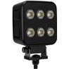 Lampa robocza LED, kwadratowa 60W 6600lm 12/24V, biała, 92x109.5x51.1 mm światło rozproszone z wtyczką Deutsch, 12 LED
