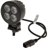 Lampa robocza LED, okrągła 24W 2556lm 12/24V, biała, 83.9x99.5x59 mm światło rozproszone z wtyczką Deutsch, 4 LED