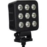 Lampa robocza LED, kwadratowa 90W 6800lm 12/24V, biała, 108x120.7x52.7 mm światło rozproszone z wtyczką Deutsch, 18 LED