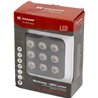 Lampa robocza LED, kwadratowa 90W 6800lm 12/24V, biała, 108x120.7x52.7 mm światło rozproszone z wtyczką Deutsch, 18 LED