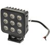 Lampa robocza LED, kwadratowa 90W 6800lm 12/24V, biała, 108x120.7x52.7 mm światło rozproszone z wtyczką Deutsch, 18 LED