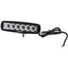 Lampa robocza LED, prostokątna 18W 1620lm, biała, 160x60x70 mm światło skupione, Kramp (op. 8 szt.)