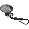 Lampa robocza LED, owalna 20W 3000lm, biała, 100x54x93 mm z wtyczką Deutsch 2-pin, światło rozproszone, Kramp (op. 10 szt.)
