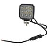 Lampa robocza LED, kwadratowa 27W 3420lm, biała, 96.5x48.5x124.5 mm z wtyczką Deutsch 2-pin, światło rozproszone, Kramp