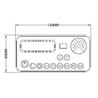 Lampa robocza długa LED, 100/200W, 12/24V, pomarańczowa przykręcana, 767x89x280 mm TA2