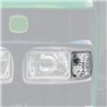 Reflektor roboczy halogenowy, narożny, lewy, 12V 50W kwadratowy, biały 98x110x111 mm wtyczka PGJ13, Wesem