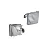 Reflektor roboczy halogenowy, narożny, lewy, 12V 50W kwadratowy, biały 98x110x111 mm wtyczka PGJ13, Wesem