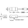 Hermetyczny łącznik elektryczny sterowany magnesem 12-240V DC/AC