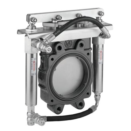 Kompaktowa zasuwa nożowa 4" (hydrauliczna)