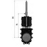 Zasuwa płytowa 4" dwukierunkowa (hydrauliczna)