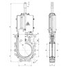 Zasuwa płytowa 10" dwukierunkowa (hydrauliczna)