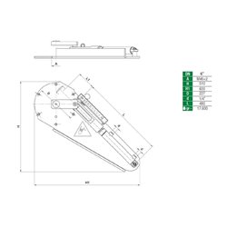 Płyta, podstawa z siłownikiem hydraulicznym
