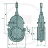 Zasuwa 4"-042, podgrzewana, z siłownikiem hydraulicznym art. 0500 MZ
