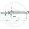 Siłownik zasuwy beczkowozu MZ 8" hydrauliczny dwustronnego działania, art.0551