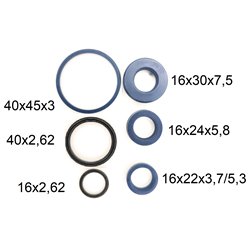 Zestaw uszczelek siłownika 0551 dwustronnego z tloczyskiem 16mm