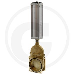 Zasuwa 6"-0075 ECO, z siłownikiem pneumat. jednostr. działania art. 0580 MZ
