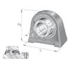 Łożysko z obudową stojącą, kom RSHE25N INA/FAG 4012802836042