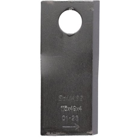Zestaw noży kosiarki, lewych 12 szt. 115x49x4 mm