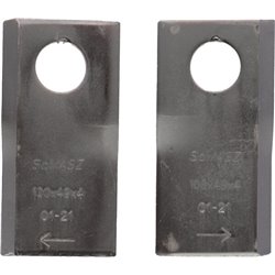 Zestaw noży kosiarki, 100x49x4 mm 6 lewych i 6 prawych