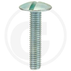 Wkręt M6x30mm Din 88107 z łbem grzybkowym poszerzanym kl.5.6 ocynk