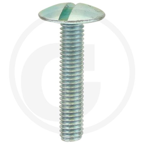 Wkręt M6x30mm Din 88107 z łbem grzybkowym poszerzanym kl.5.6 ocynk
