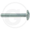 Wkręt M6x40mm Din 88107 z łbem grzybkowym poszerzanym kl.5.6 ocynk