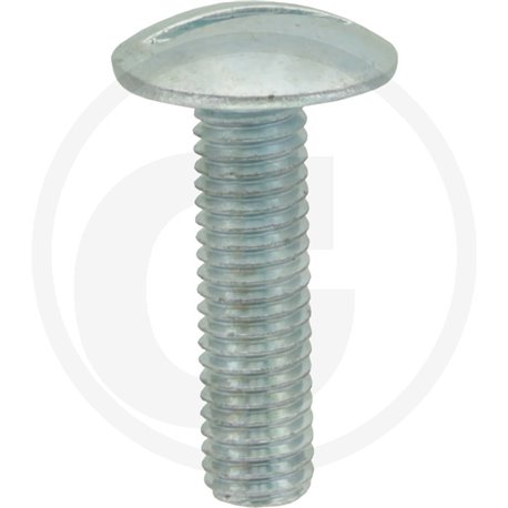 Wkręt M8x30mm Din 88107 z łbem grzybkowym poszerzanym kl.5.6 ocynk