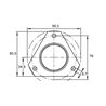 Obudowa łożyska z blachy stal. 7500PFD52 SKF 7316571101286