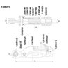 Stabilizator ASST-B 350mm +/-33, fi19,1/44 M30 typ nowy Walterscheid 8435194023160