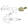 Śruba z uchem stabilizatora M24x75, B20-16 RD25,2-22 75
