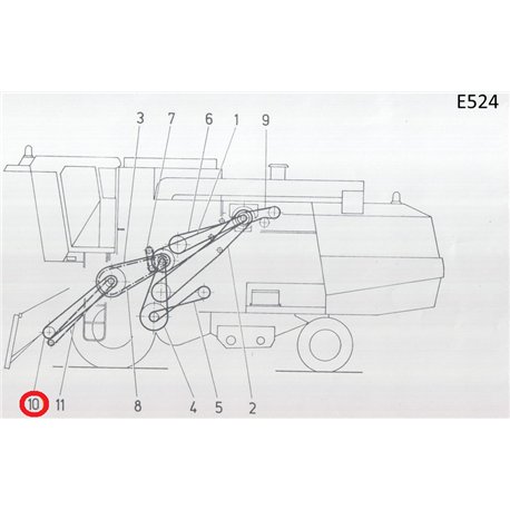 (10) Pas 3HB4060La, B160", Optibelt