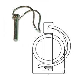 Zawleczka rurkowa ocynk 6x32mm 
