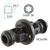  Przegub szerokokątny S8, 1i3/8” Z6 Profil wew. 51,7x5,25 4T serii S8 SFT-30,2x106