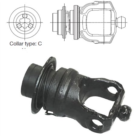 Widłak szerokokątny S6/H7 RT-C 1i3/8" Z21 - 27x100, kulka