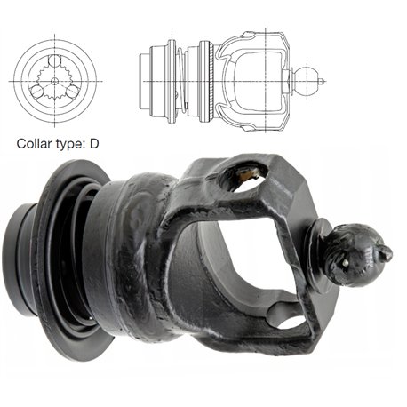 Widłak 1 szerokokątny 50° S9/H9 RT-D 1i3/4” Z20 - 34,9x112