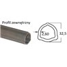 B&P 125031000R06 Rura trójkątna zew. 32,5x2,60 - G1/-1, 1m STD. Bondioli Pavesi