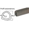 B&P 125053000R06 Rura trójkątna zew. 36,0x3,2 - G2/-2,  3m STD. Bondioli Pavesi