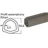 Rura trójkątna wew. 36,6x3,5 - G3 1m, B&P Rilsan