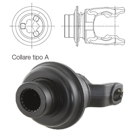 B&P 5720H3855 Widłak RT-A 1i3/4"Z20- 30,2x91,4 G7 Bondioli Pavesi