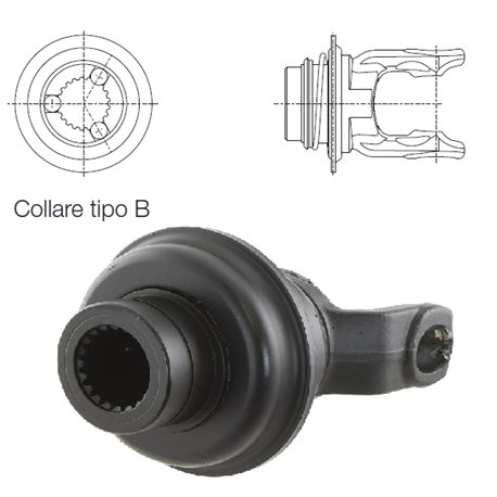 B&P 5720C3776 Widłak RT-B 1i3/8"Z21- 23,8x61,3 G2 Bondioli Pavesi
