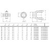 Widłak 3 na rurę zew 3T 45,00 mm, 34,9x93,50 B&P G8
