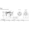 B&P 60170M103R Sprzęgło jednokierunkowe RLA 1i3/4 Z6 - 34,9x106,0 G9 Bondioli Pavesi