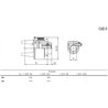 B&P 608E46502R Sprzęgło elastyczna GE4 1i3/8" Z21, P&B G4, 17kN Bondioli Pavesi