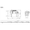 B&P 608H66501R Sprzęgło elastyczna GE6 1i3/8" Z6, P&B G7, 30kN Bondioli Pavesi