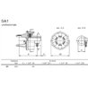 B&P 610124001R Sprzęgło przeciążeniowe prawe SA1 400Nm 1i3/8"Z6 G1 Bondioli Pavesi