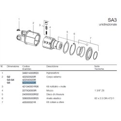 B&P 422053020R Piasta sprzęgła SA3 -30,2x79,4 G5 Bondioli Pavesi